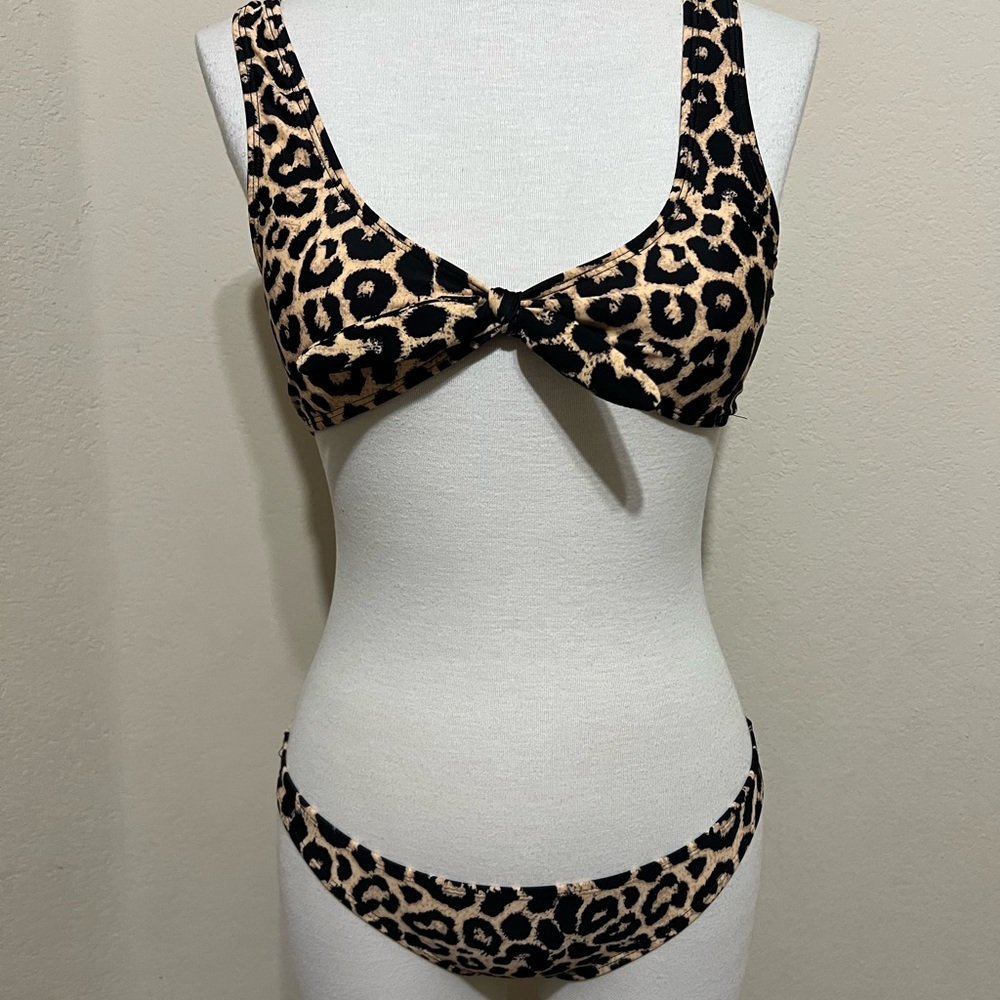 Cabana Del Sol swimsuit leopard print bikini